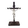 Imagem de Display com Base Retangular Jesus na Cruz 20cm Madeira Mdf