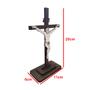 Imagem de Display com Base Retangular Jesus na Cruz 20cm Madeira Mdf