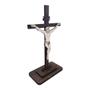 Imagem de Display com Base Retangular Jesus na Cruz 20cm Madeira Mdf