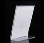 Imagem de Display de mesa em Acrilico A4 Vertical em L