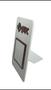 Imagem de Display em Acrílico Branco e Rosa Espelhado Placa Pix para QR Code