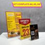 Imagem de Display Expositor Kit A4 A5 A6 Em L Ps Cristal Acrílico 3 un