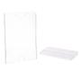 Imagem de Display Expositor Porta Folheto Office 32x24cm A4 com Base Vertical Horizontal Cristal