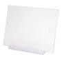 Imagem de Display Expositor Porta Folheto Office 32x24cm A4 com Base Vertical Horizontal Cristal