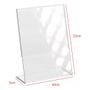 Imagem de Display mesa toten acrílico A6 L 10x15 placa pix 3 un