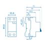 Imagem de Dispositivo Diferencial Residual DR Bipolar 63A - SIEMENS