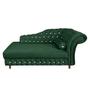 Imagem de Divã Chesterfield Juliette 160Cm Pés Chanfrado Suede Verde