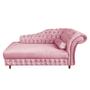 Imagem de Divã Chesterfield Juliette 160Cm Pés Chanfrado Veludo Rose