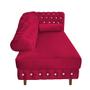 Imagem de Divã Chesterfield Juliette 160Cm Pés Chanfrado Vermelho