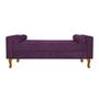 Imagem de Divã Recamier Sofá Félix 120 cm Suede Roxo - AM Decor