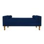 Imagem de Divã Recamier Sofá Félix 160 cm Suede  Azul Marinho - AM Decor