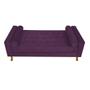 Imagem de Divã Recamier Sofá Félix 195 cm  Suede Roxo - AM Decor