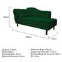 Imagem de Divã Recamier Sofá Juliana 140cm Lado Direito Suede Verde - AM Decor