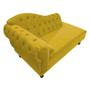 Imagem de Divã Recamier Sofá Juliana 140cm Lado Esquerdo Suede Amarelo - AM Decor