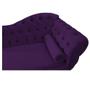 Imagem de Divã Recamier Sofá Juliana 160cm Lado Esquerdo Suede Roxo - AM Decor