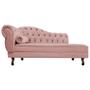 Imagem de Divã Recamier Sofá Juliana 185cm Lado Direito Suede Rose - AM Decor