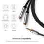 Imagem de Divisor de Fones de Ouvido DUKABEL - Cabo Áudio Estéreo 3.5mm com Conector Y Dourado