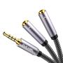 Imagem de Divisor de Fones de Ouvido DUKABEL - Cabo Áudio Estéreo 3.5mm com Conector Y Dourado