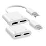 Imagem de Divisor Duplo Lightning para iPhone - Adaptador de Carregamento (2 Unidades)