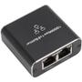 Imagem de Divisor Ethernet 1 a 2, Switch 2 Portas Gigabit Ethernet 1000Mbps RJ45