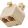 Imagem de Divisor Femea Dupla Para Plug Rj11 874 - Kit C/10