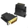 Imagem de Divisores HDMI comutam dvi-d macho 24+1 pinos para hdmi fêmea adaptador de monitor hd hdtv de 19 pinos link duplo