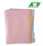 Imagem de Divisoria P/ Fichario Tons Pastel Plastica Pvc 6 Unid. ACP