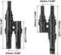 Imagem de DMTI Conector Mc4 2 vias Y Cabo P/ Ligação Paralelo - Par