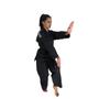 Imagem de Dobok Kimono Canelado Olimpic - Taekwondo Adulto - Preto - Sung Ja