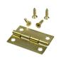 Imagem de Dobradiça 36mm Dourada Com Parafuso Para Caixas Mdf 20 Uni