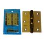 Imagem de Dobradiça C/ Anel Oxidada Para Porta 3,5 x 3 Kit C/ 3 Unidades