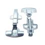 Imagem de Dobradiça Hettich Sensys 8645I 110 Graus Alta (Curva) + Calco D 1,5 Completa (Kit Com 10)