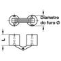 Imagem de Dobradiça Invisível Abertura 20-26 mm 180 Hafele