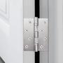 Imagem de Dobradiça para Porta Embutir Inox com Rolamento 4" X 3" 2.5mm 90kg - Kit com 3 uni