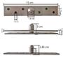 Imagem de Dobradiça Pivô Pino Porta Pivotante 300 Kg 2Pçs Aço Inox 304