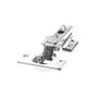 Imagem de Dobradiça TN Easy Slide-on Reta Inox Calço Duplo 51MS15TNSS000CD FGVTN