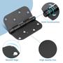 Imagem de Dobradiças de Porta KNOBWELL (Pacote com 24) - 10x10cm, 5/8" - Preto Fosco