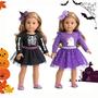 Imagem de doce dolly boneca roupas set, sapatos de boneca &acessórios incluídos, 18 polegadas boneca Halloween fantasia festa vestido para americano 18 polegadas menina boneca