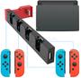 Imagem de Dock Base Estação de Carregamento Para 4 Controle Joy-con de Nintendo Switch Lite Oled