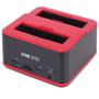 Imagem de Dock Station 2 HD Sata 2,5 e 3,5 Docking Base Case Entradas 2 USB 2.0 Pendrive Leitor de Cartão SD e TF para Backup