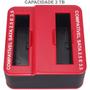 Imagem de Dock Station 2 HD Sata 2,5 e 3,5 Docking Base Case Entradas 2 USB 2.0 Pendrive Leitor de Cartão SD e TF para Backup