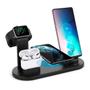 Imagem de Dock Station 4 em 1 Hars compatível com iPhone Airpods Smartwatch Smartphone