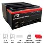 Imagem de Dock station para 2 hds sata + 1 hd ide 2.5"/3.5" usb 3.0 jc-doc893u3 f3