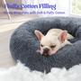 Imagem de Dog Bed Rabbitgoo Fluffy Donut lavável 60x60x14,5 cm cinza escuro