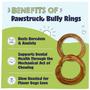 Imagem de Dog Chew Treat Bones Pawstruck All-Natural 4 Bully Stick Rings