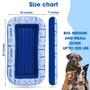 Imagem de Dog Pool Float Schwimmer para cães grandes de até 100 kg, azul