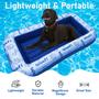 Imagem de Dog Pool Float Schwimmer para cães grandes de até 100 kg, azul