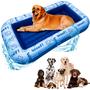 Imagem de Dog Pool Float Schwimmer para cães grandes de até 100 kg, azul