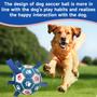 Imagem de Dog Soccer Ball QDAN Ropes Toys Interactive para crianças de médio e médio porte