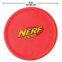 Imagem de Dog Toy Nerf Dog Nylon Flyer Flying Disc 23 cm, pacote com 2 unidades, laranja/